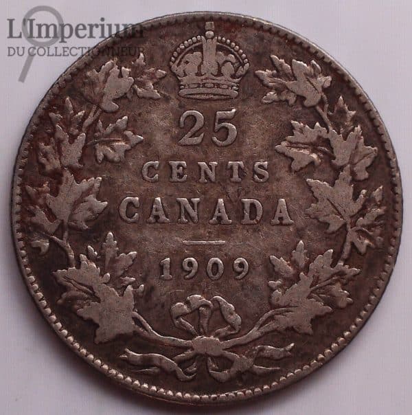 Canada - 25 cents 1909 - VG-8