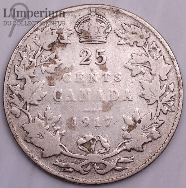 Canada - 25 cents 1917 - VG-8