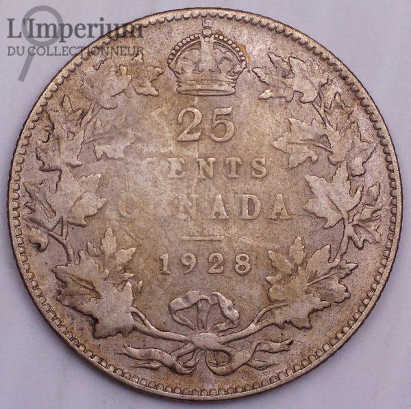 Canada - 25 cents 1928 - VG-8
