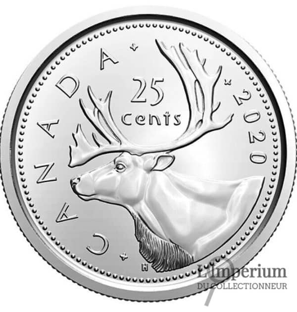 Canada - 25 Cents 2020 Caribou Coloré - Épreuve