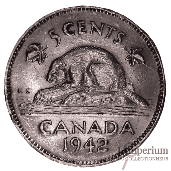 Canada - 5 Cents 1942 - Circulé