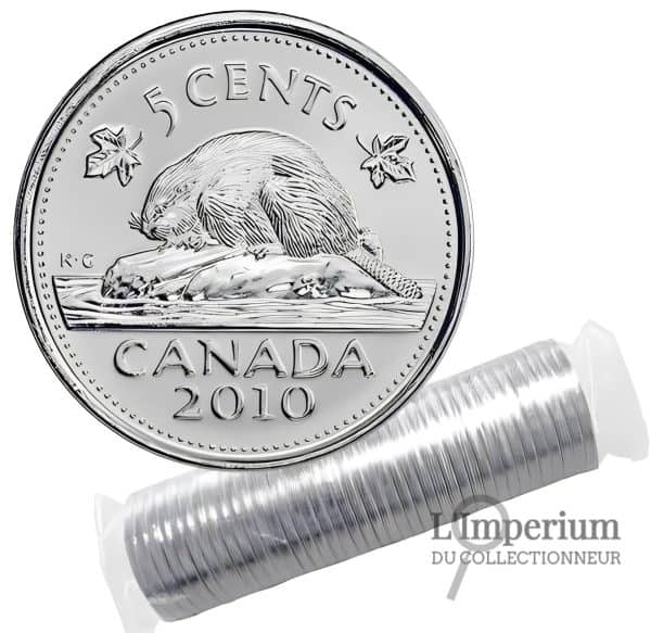 Canada - Rouleau Original de 5 Cents 2010
