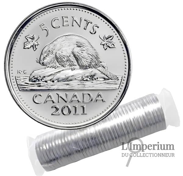 Canada - Rouleau Original de 5 Cents 2011