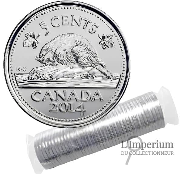 Canada - Rouleau Original de 5 Cents 2014