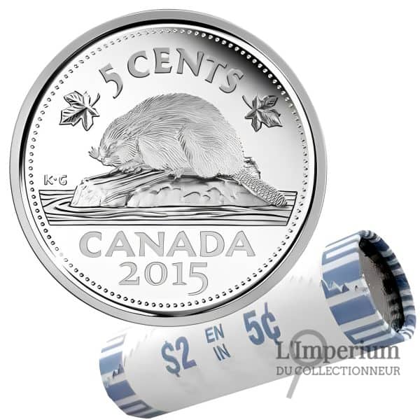 Canada - Rouleau Original de 5 Cents 2015