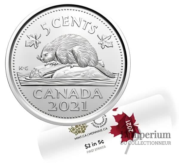 Canada Rouleau Spéciaux de 5 Cents 2021