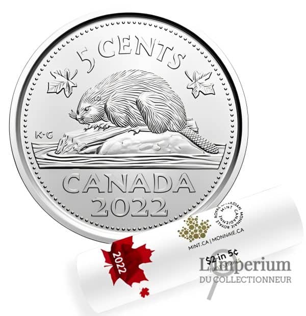 Canada - Rouleau Original de 5 Cents 2022