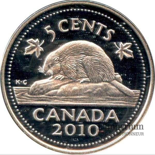 Canada - 5 Cents 2010 en Argent - Épreuve