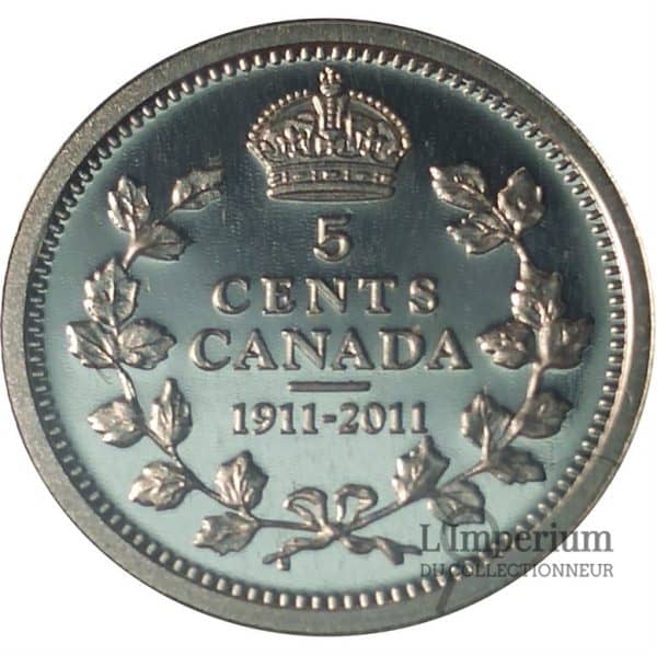 Canada - 5 Cents 2011 Centenaire du Dollar - Épreuve