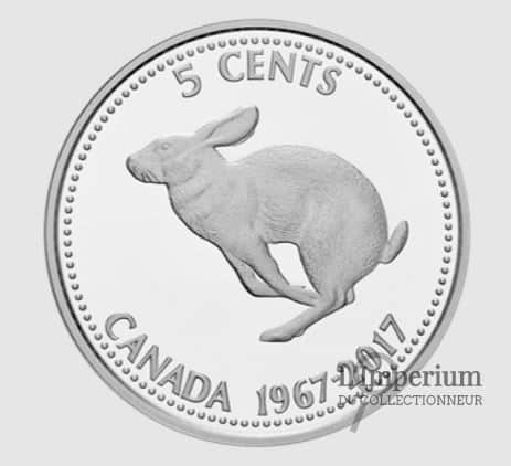 Canada - 5 Cents 2017 en Argent - Épreuve