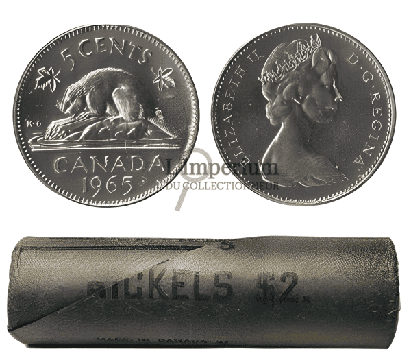 Canada - Rouleau Original de 5 Cents 1965