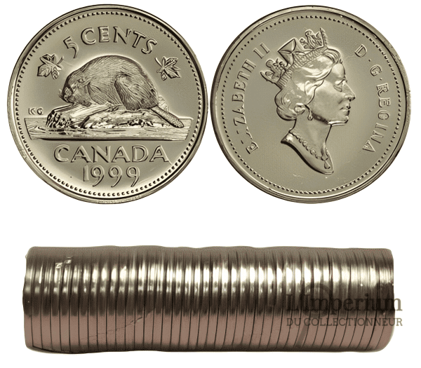 Canada - Rouleau Original de 5 Cents 1999
