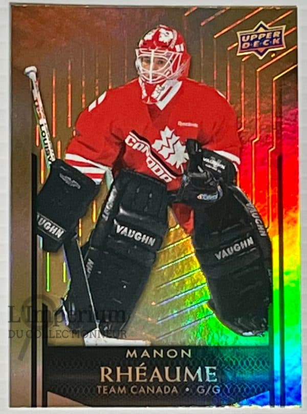 89 Manon Rhéaume – Carte d’Hockey Légendes 2023