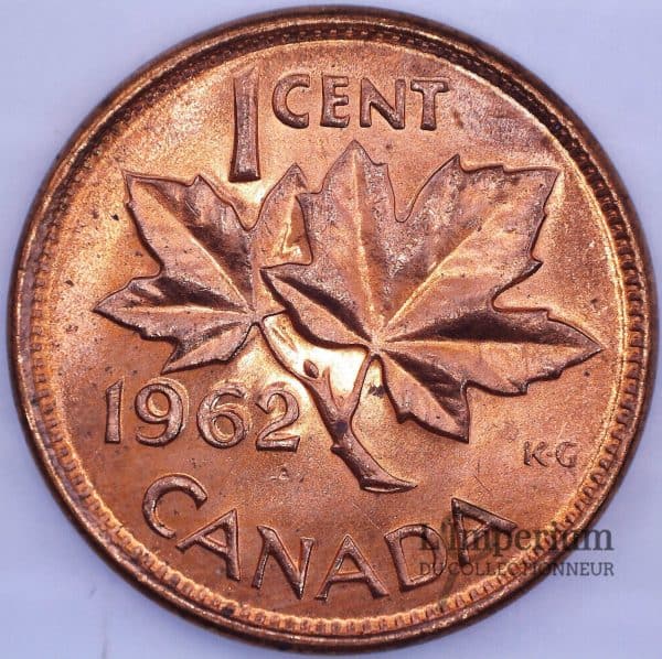 Canada - 1 Cent 1962 Double 962 - EF-45