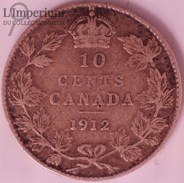 Canada - 10 Cents 1912 - VG-10+