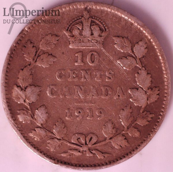 Canada - 10 Cents 1919 - VG-8