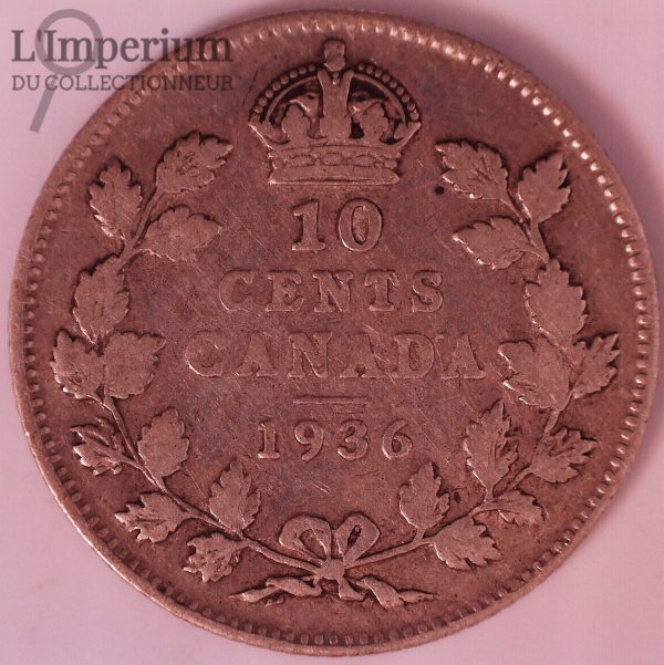 Canada - 10 cents 1936 - Bar - F-12