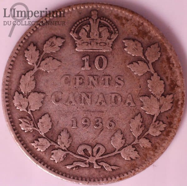 Canada - 10 Cents 1936 - VG-10+