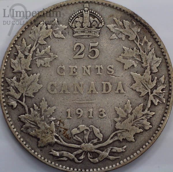 Canada - 25 Cents 1913 - VG-10+