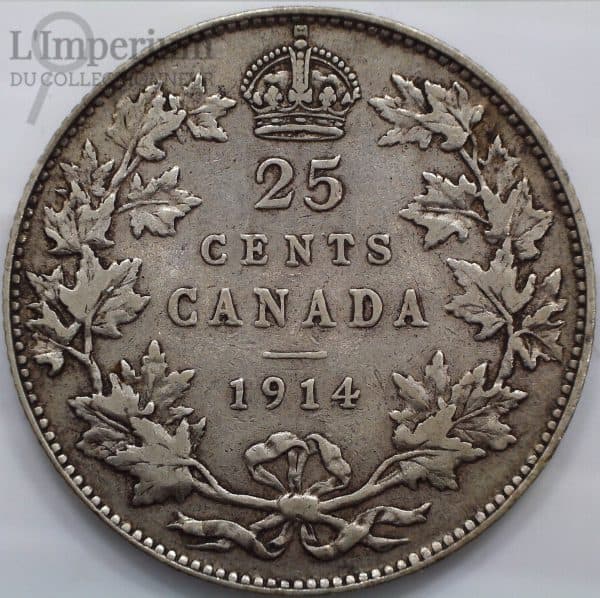 Canada - 25 Cents 1914 - F-15