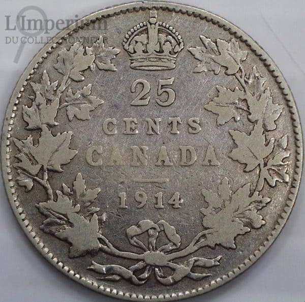 Canada - 25 Cents 1914 - VG-8