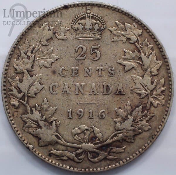 Canada - 25 Cents 1916 - F-12