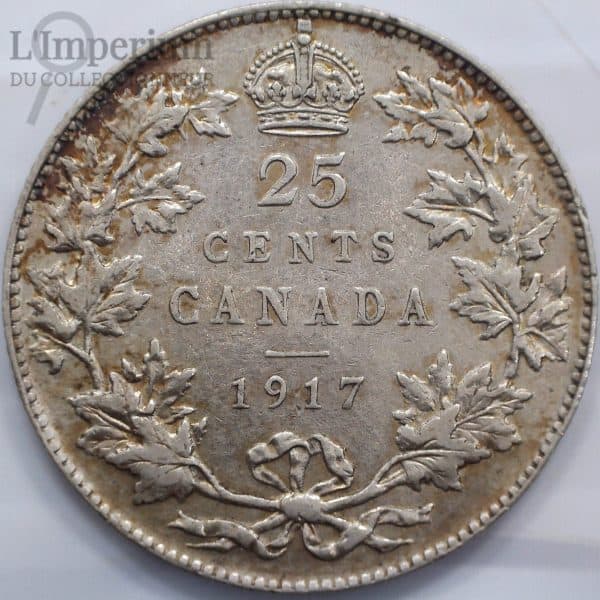Canada - 25 Cents 1917 - VF-35