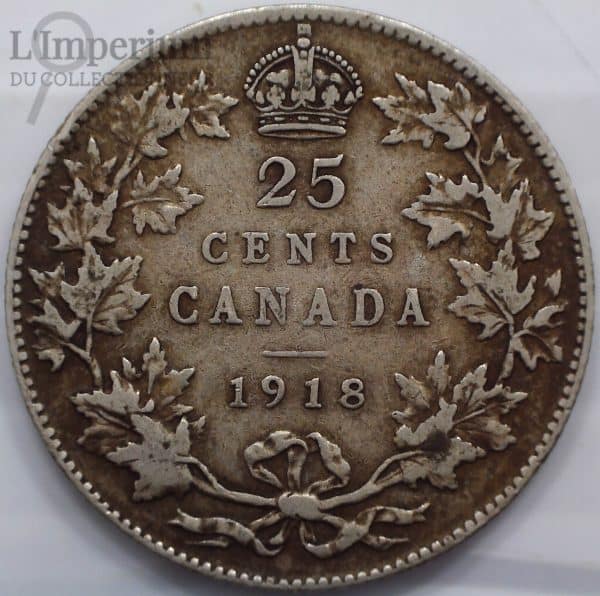 Canada - 25 Cents 1918 - VG-10