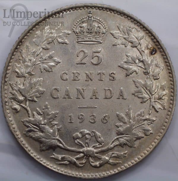 Canada - 25 Cents 1936 - EF-40