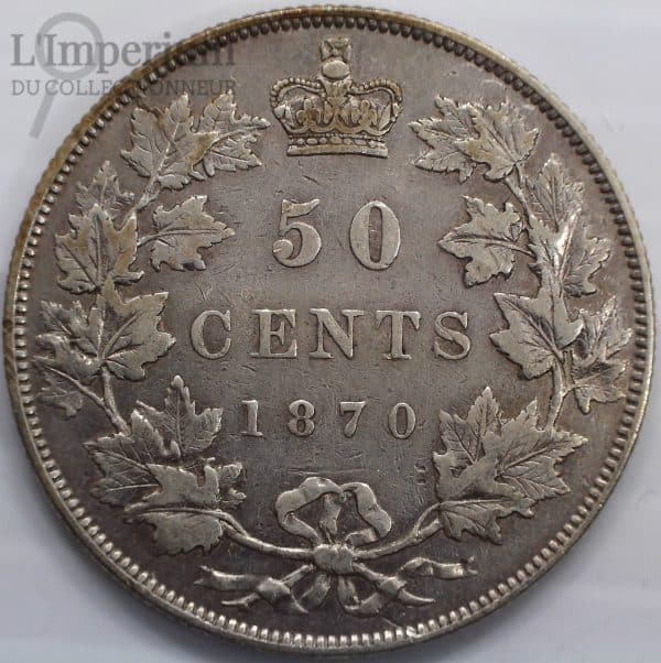 Canada - 50 Cents 1870 LCW - VF-20