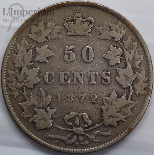 Canada - 50 Cents 1872H - VG-8