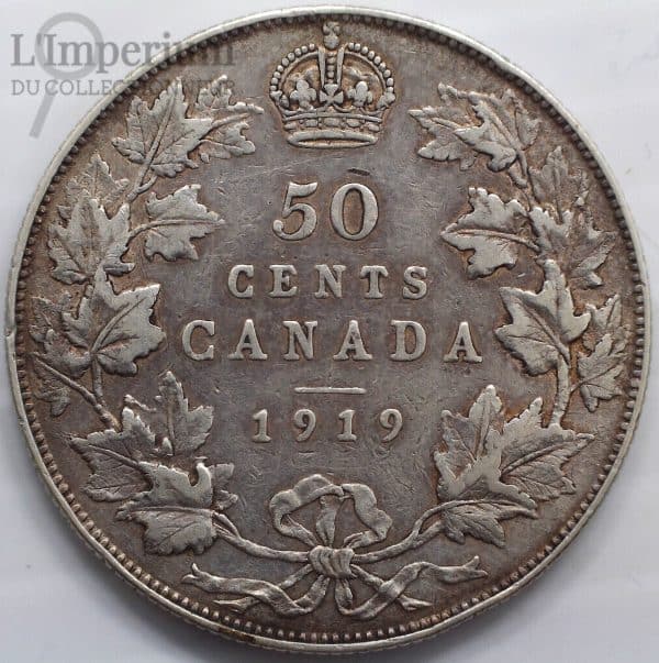 Canada - 50 Cents 1919 - VF-25