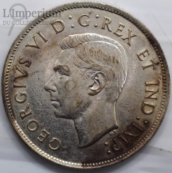 Canada - 50 Cents 1937 - EF-45 - Avers