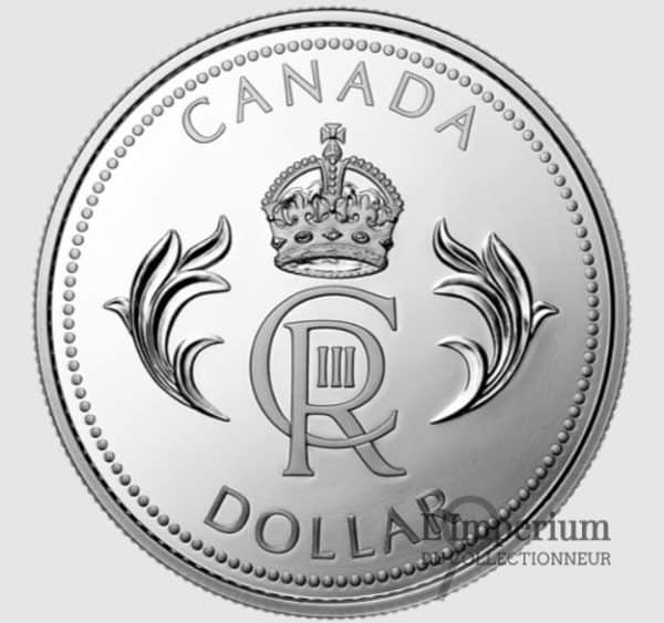 Canada - Dollar 2023 en Argent Le Monogramme Royal de Sa Majesté le roi Charles III - Épreuve