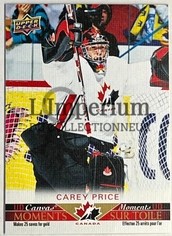 Moments sur Toile Team Canada 2022 - CM-2 Carey Price