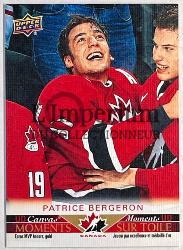 Moments sur Toile Team Canada 2022 - CM-6 Patrice Bergeron