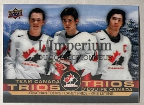 Team Canada Trios 2022 - T-3 Toews/Price/Letang