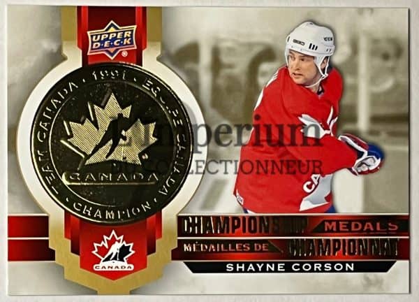Médailles de Championnat Team Canada 2022 - M-11 Shayne Corson