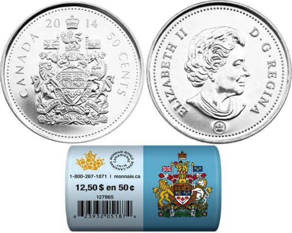 Canada - Rouleau 50 Cents 2014 - Logo MRC