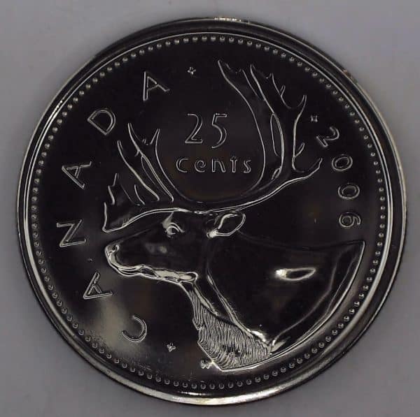 2006P Canada 25 cents NBU