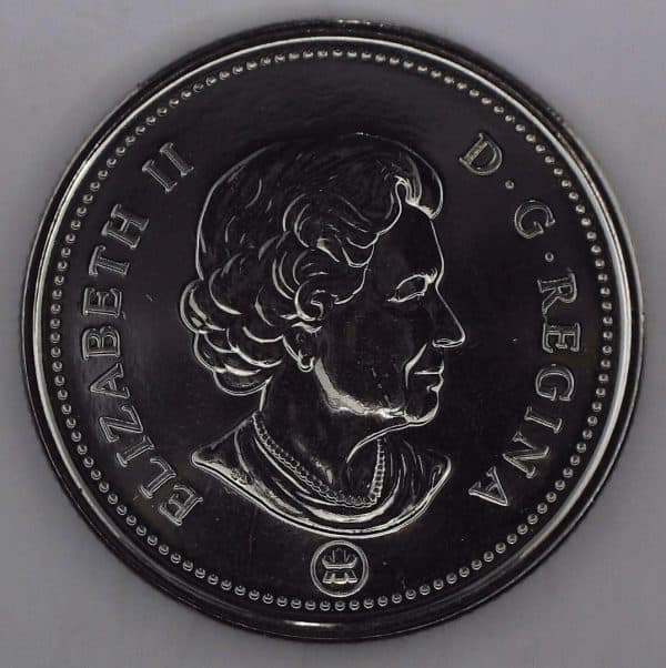 2008 Canada 25 cents NBU