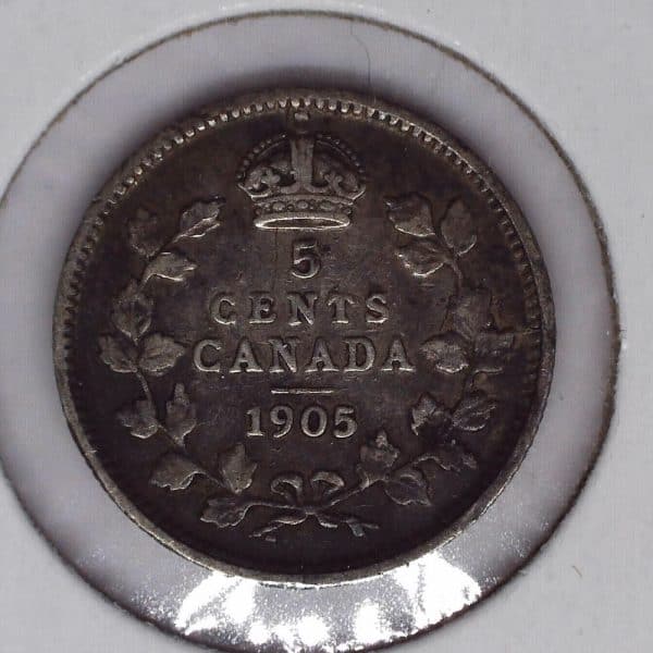 CANADA 5 Cents 1905 VG-10+