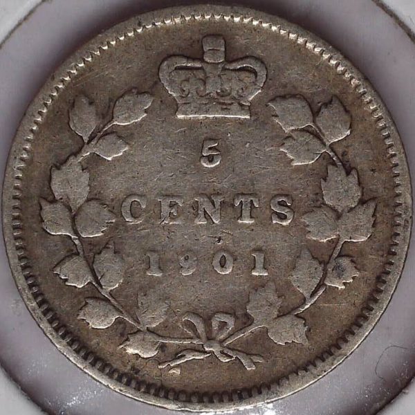 Canada - 5 Cents 1901 - VG-8
