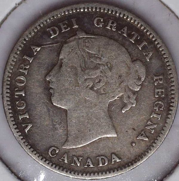 Canada - 5 Cents 1886 Large 6 - F-12