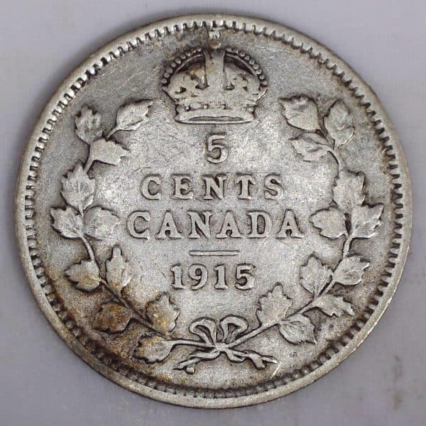 1915 5 Cents CANADA VG-8