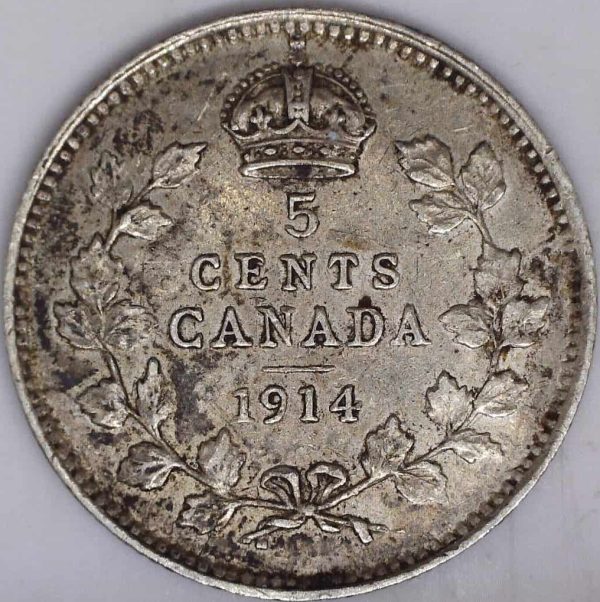 Canada - 5 Cents 1914 - VF-30