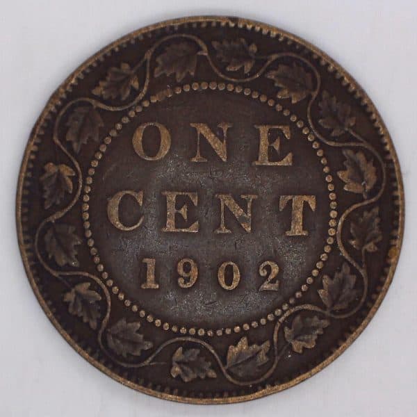 1902 Large Cents CANADA F-15
