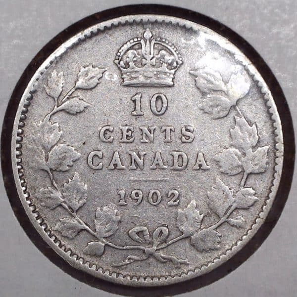 CANADA - 10 Cents 1902 - Argent - VG-8