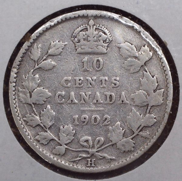 CANADA - 10 Cents 1902H - Argent - VG-8