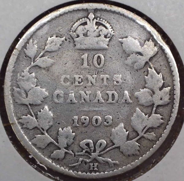 CANADA - 10 Cents 1903H - Argent - G-6